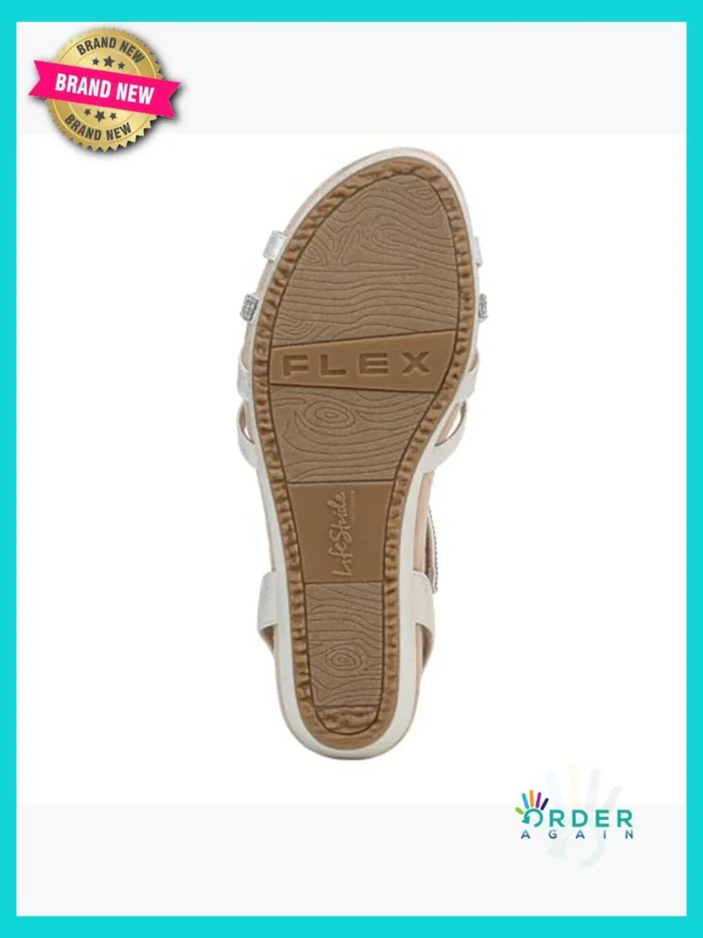 Wedge Sandals Slingback Rhinestone Casual Comfort Slip On 1 7/8 Inch Heel